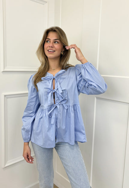 Famous Online Store Blouse Hazel blauw