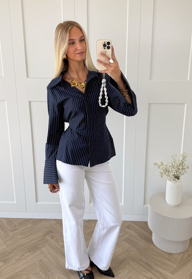 Famous Online Store Blouse Isabella navy