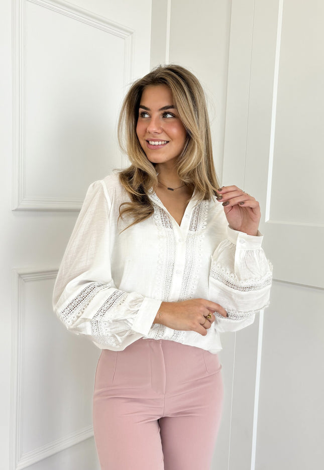 Famous Online Store Blouse Sanne wit
