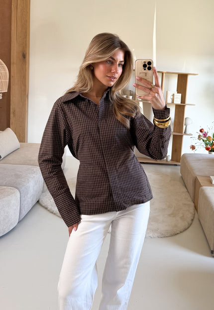 Famous Online Store Blouse Tara ruitjes