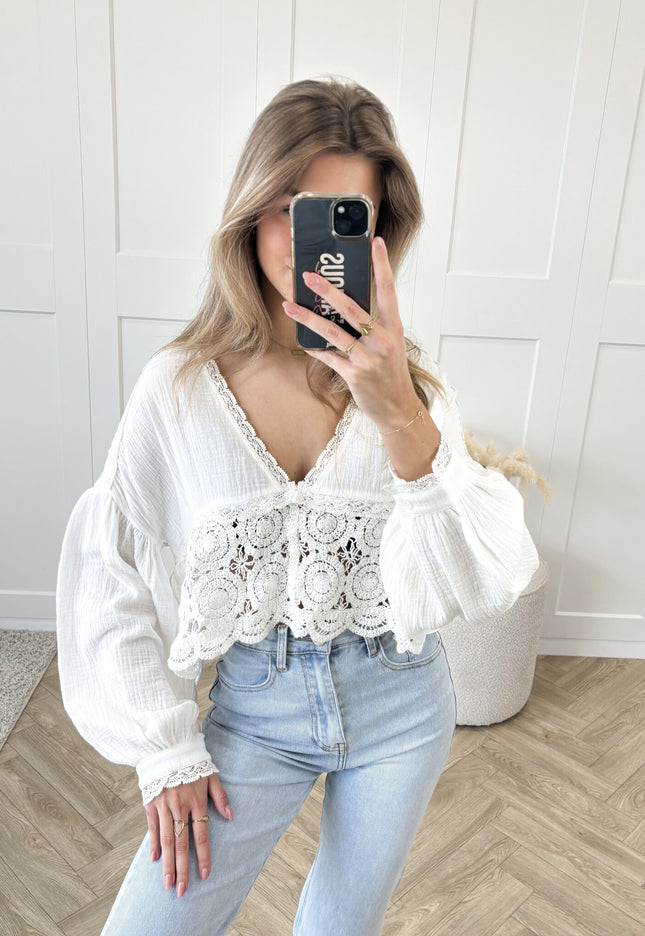 Famous Online Store Blouse vera wit