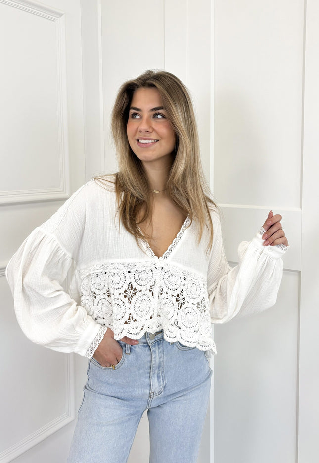 Famous Online Store Blouse vera wit