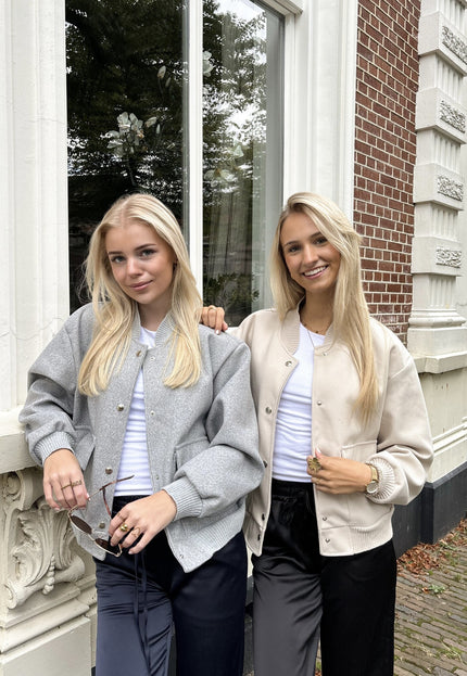 Famous Online Store Bomberjack Brooklyn grijs