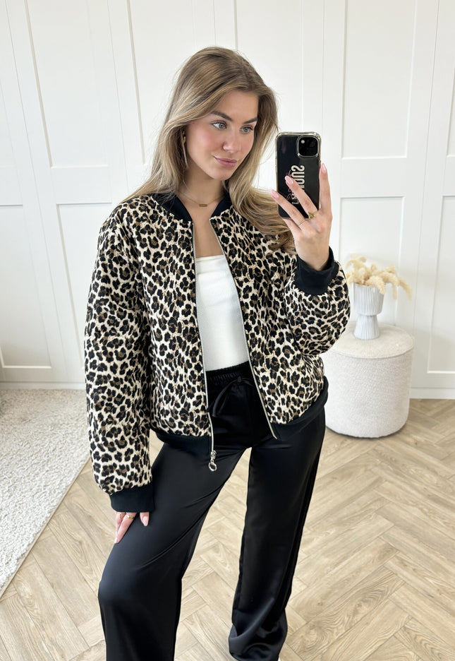 Famous Online Store Bomberjacket leopard