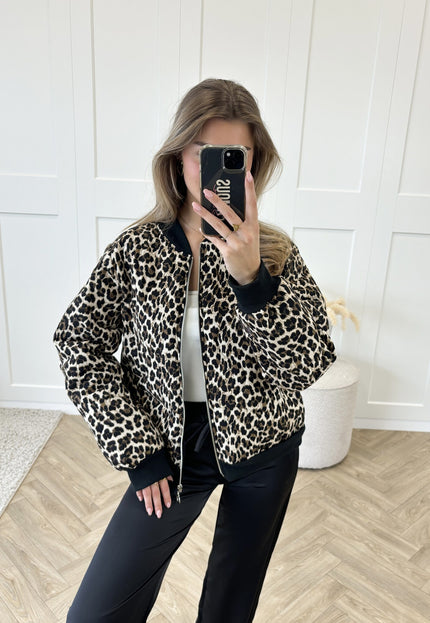 Famous Online Store Bomberjacket leopard