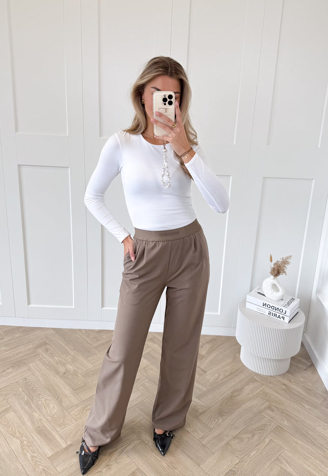 Famous Online Store Broek Isola bruin
