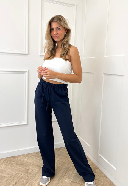 Famous Online Store Broek Saar marineblauw