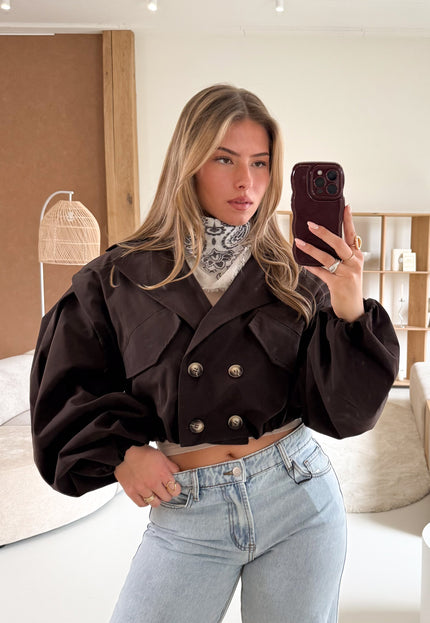 Famous Online Store Cato trenchcoat bruin