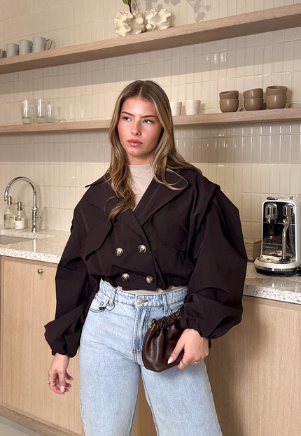 Famous Online Store Cato trenchcoat bruin
