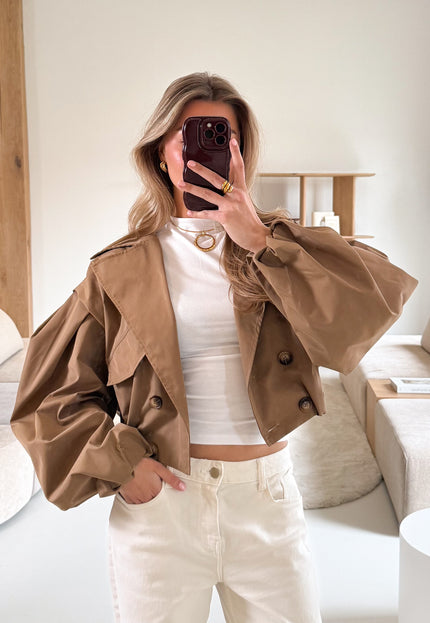 Famous Online Store Cato trenchcoat taupe