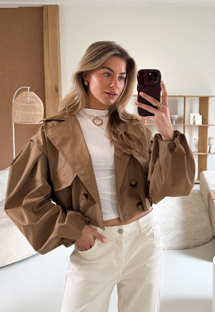 Famous Online Store Cato trenchcoat taupe