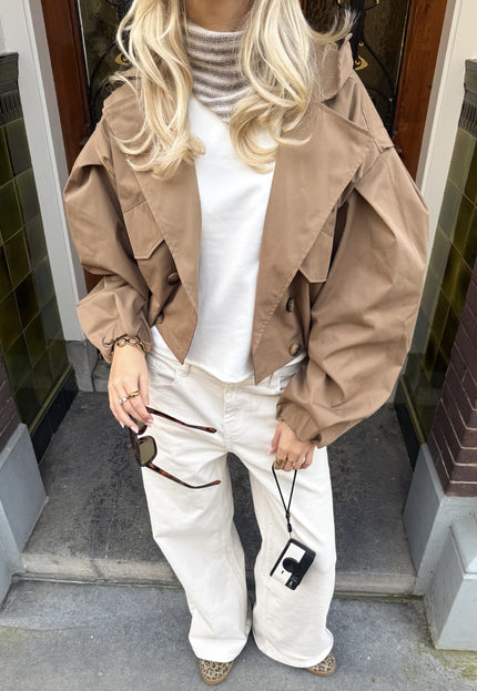 Famous Online Store Cato trenchcoat taupe