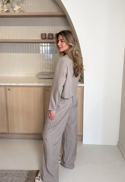 Famous Online Store Co-ord set Rosalie taupe