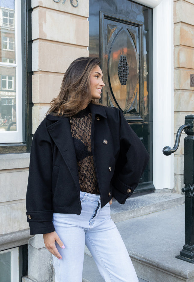 Famous Online Store Coat Angel zwart