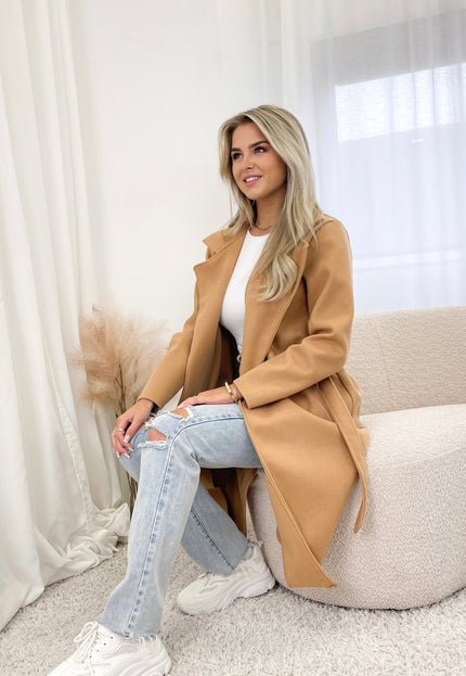 Famous Online Store Coat Lisa camel
