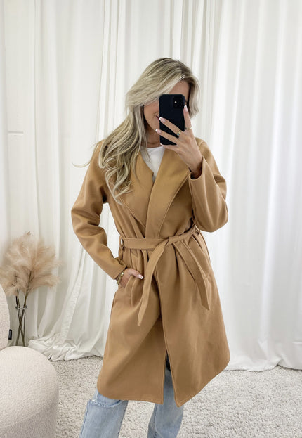 Famous Online Store Coat Lisa camel