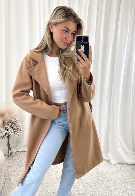 Famous Online Store Coat Lisa camel