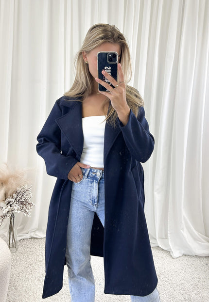 Famous Online Store Coat Lisa marineblauw