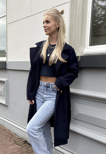Famous Online Store Coat Lisa marineblauw