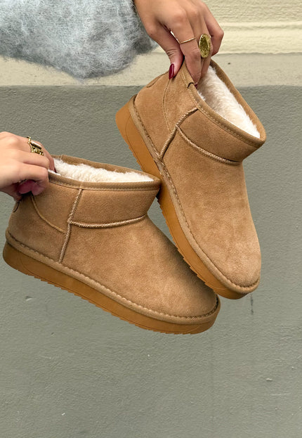 Famous Online Store Comfy uggies camel in suède