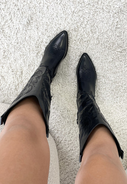 Famous Online Store Cowboy laars Carly zwart