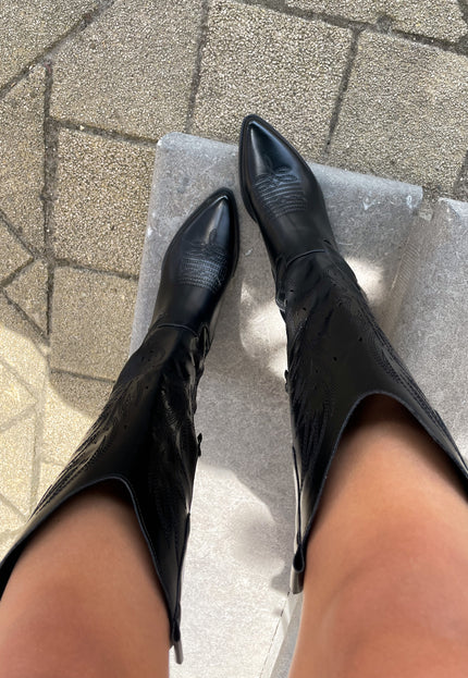 Famous Online Store Cowboy laars Carly zwart