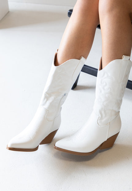 Famous Online Store Cowboy laars Miley wit MAAT 36-37
