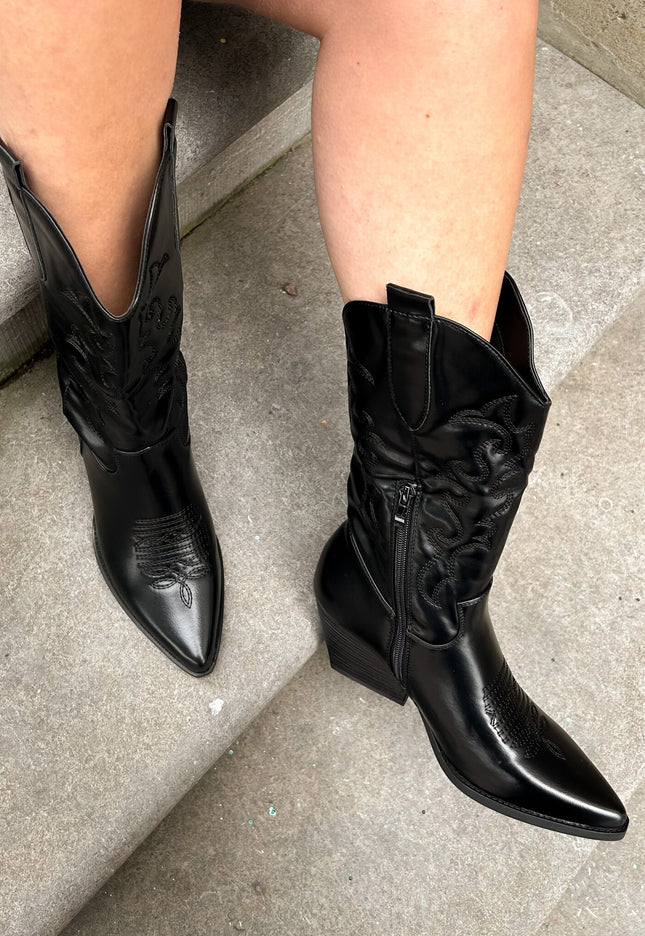 Famous Online Store Cowboy laars Miley zwart