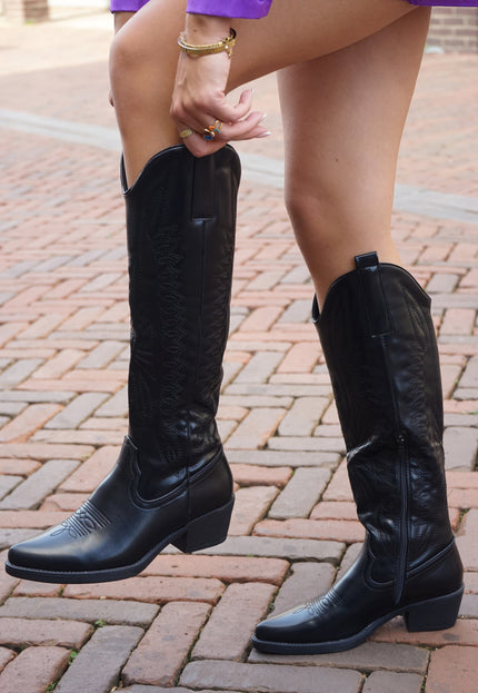 Famous Online Store Cowboy laars Valerie zwart MAAT 36-37