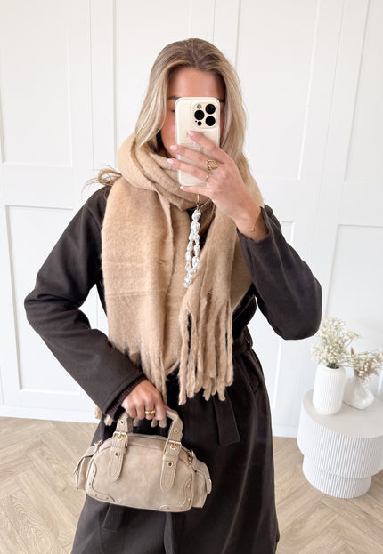 Famous Online Store Cozy sjaal camel