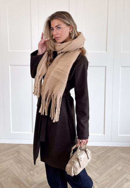 Famous Online Store Cozy sjaal camel
