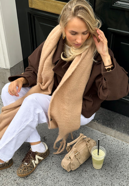 Famous Online Store Cozy sjaal camel