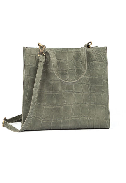 Famous Online Store Croco tas groen