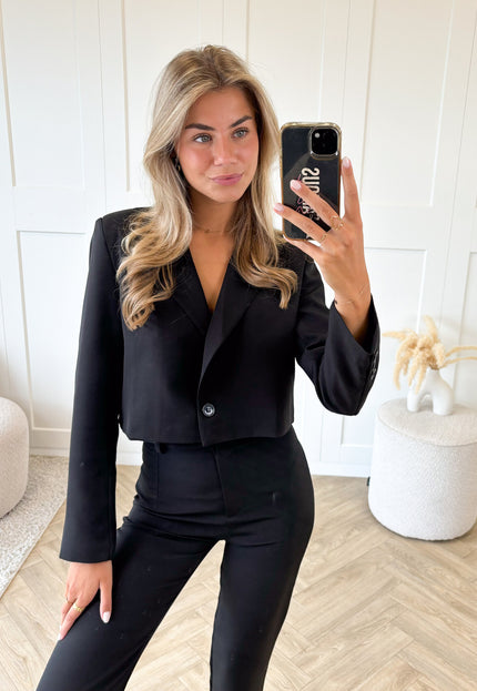 Famous Online Store Cropped blazer Alice zwart