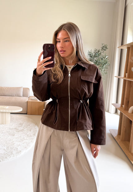 Famous Online Store Dorien jas bruin