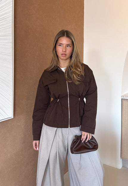 Famous Online Store Dorien jas bruin