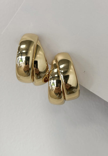 Famous Online Store Earring double hoops goud