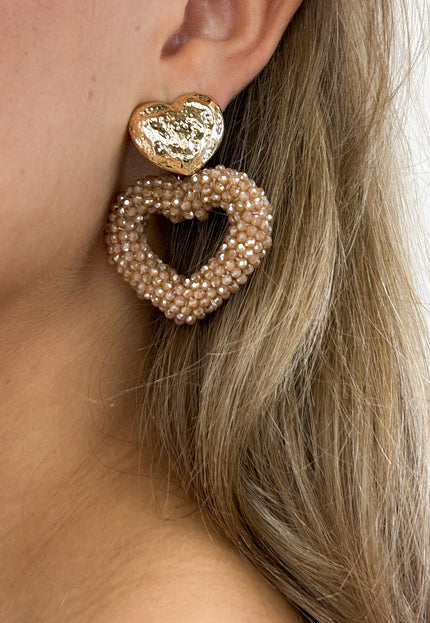 Famous Online Store Earring Heart of pearls goud