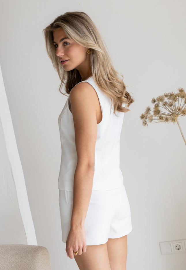Famous Online Store Gilet Aivy wit