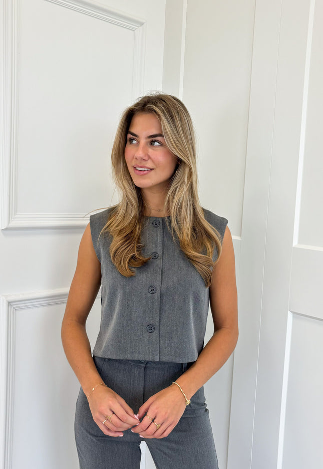 Famous Online Store Gilet Alyssa grijs