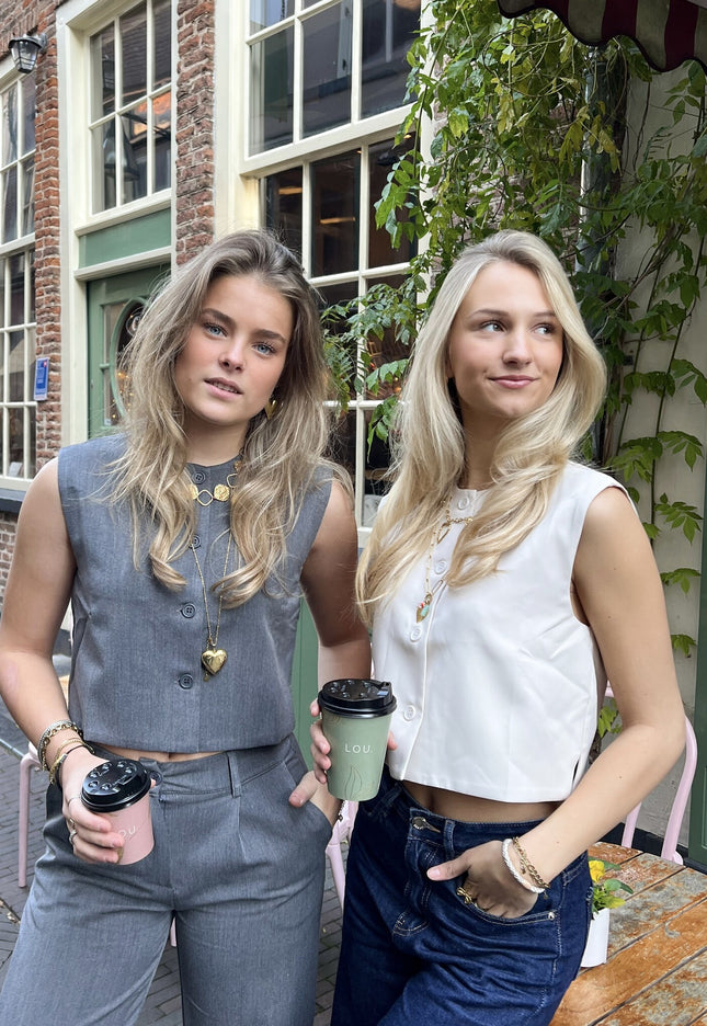 Famous Online Store Gilet Alyssa grijs