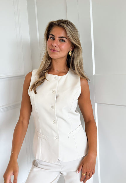 Famous Online Store Gilet Layla beige