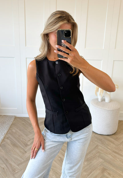 Famous Online Store Gilet Layla zwart