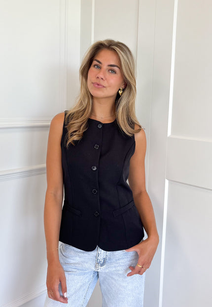 Famous Online Store Gilet Layla zwart