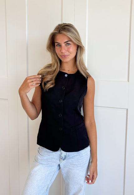 Famous Online Store Gilet Layla zwart