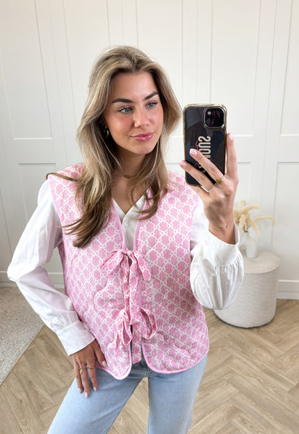 Famous Online Store Gilet Mare roze