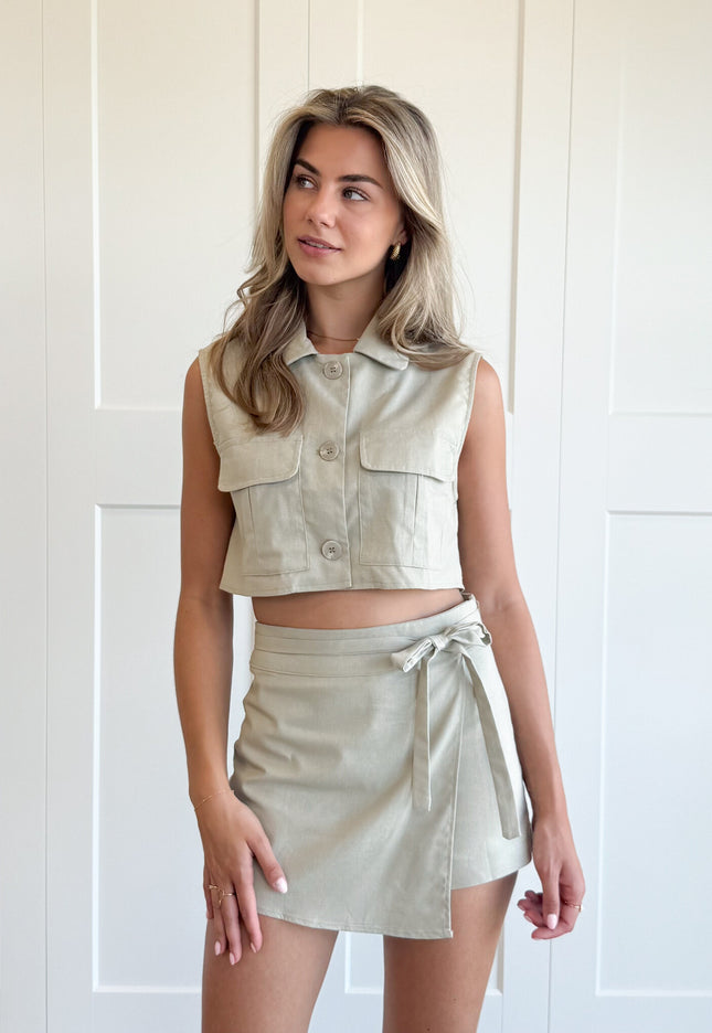 Famous Online Store Gilet Sofie kaki