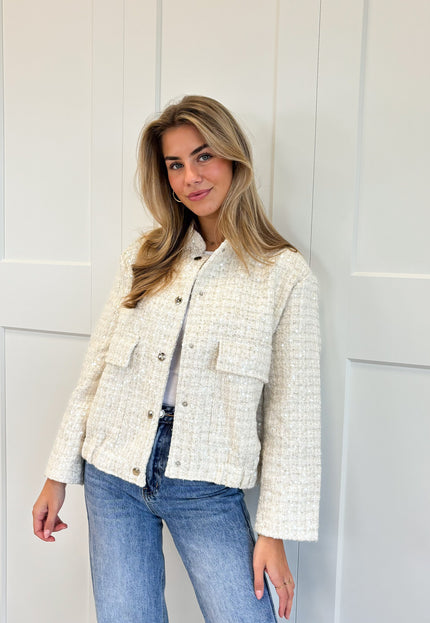 Famous Online Store Glitter bomb jacket beige