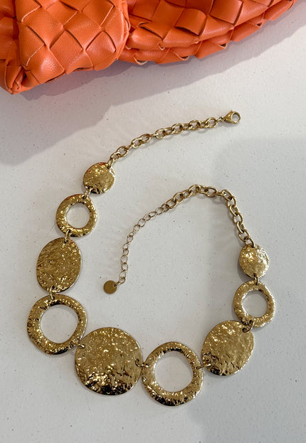 Famous Online Store Golden cirkle ketting