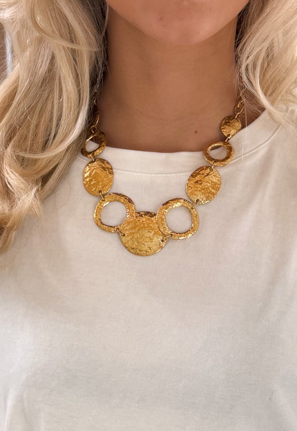 Famous Online Store Golden cirkle ketting